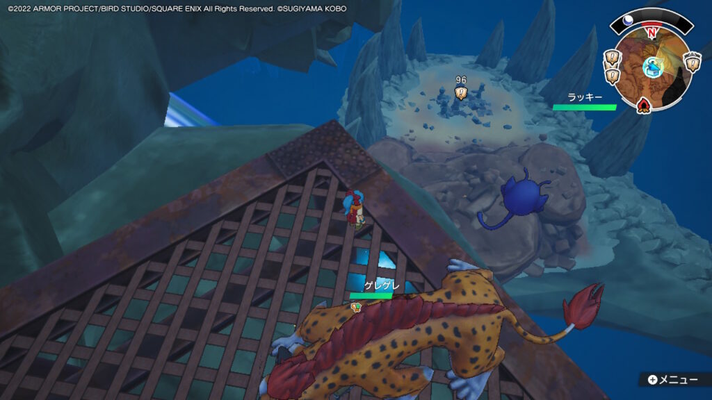 石碑の調査依頼！その3_マスカル大風穴に向かって飛び降りるポイント