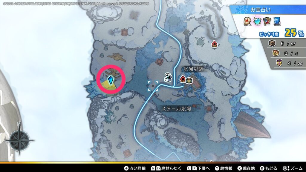 野獣のキバとぎステーキ_レシピの入手場所のマップ