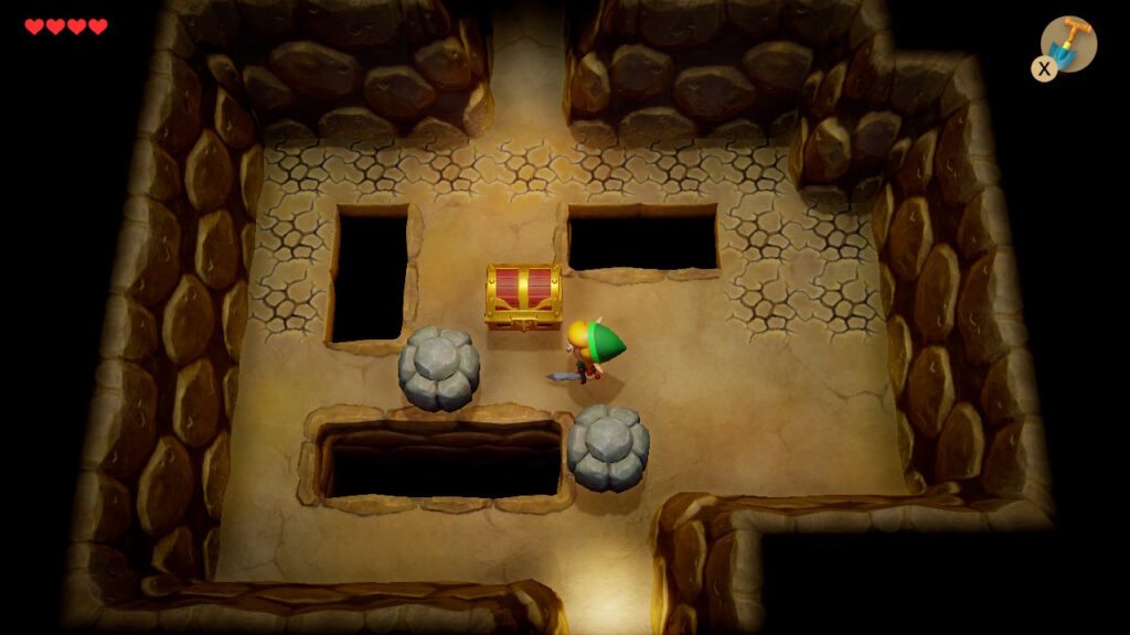 ふしぎの森の洞窟（中央）のマップ1の宝箱の取り方