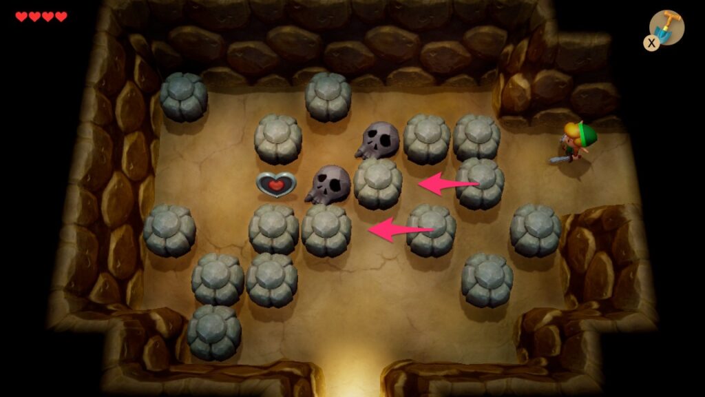 ふしぎの森の洞窟（中央）のマップ2の攻略手順