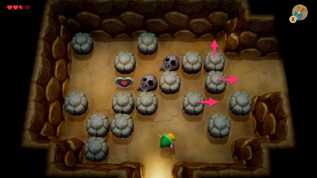 ふしぎの森の洞窟（中央）のマップ2の攻略手順2