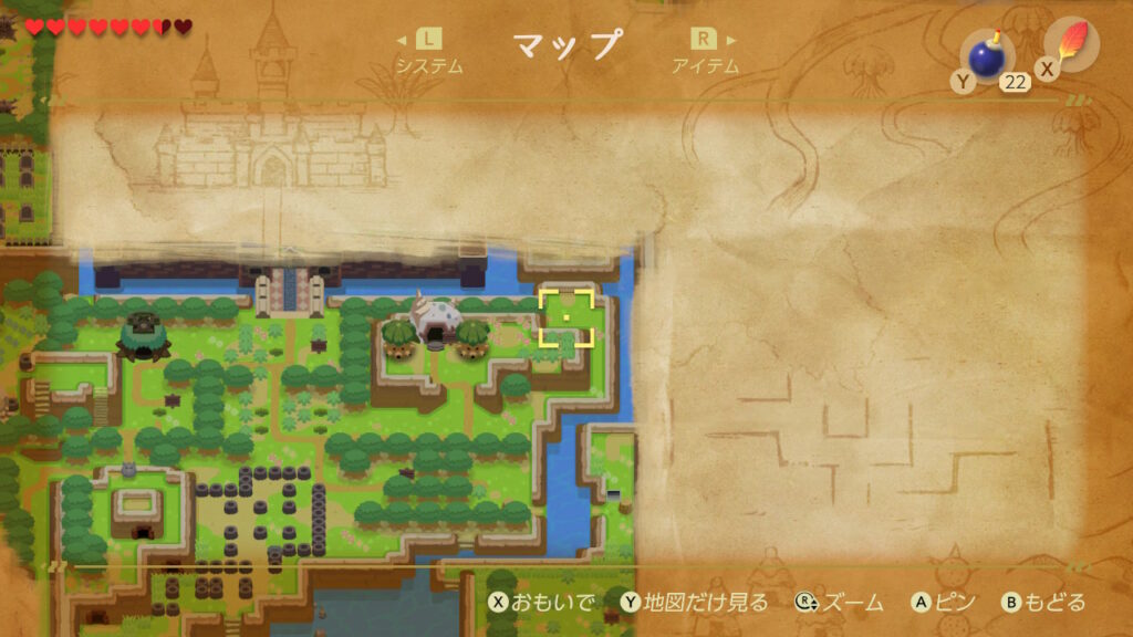 ぼうきれの入手場所（マップ）2