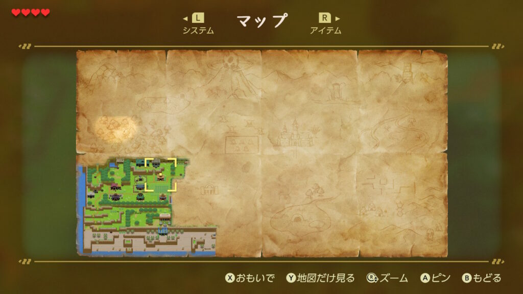 スコップの入手場所（マップ）