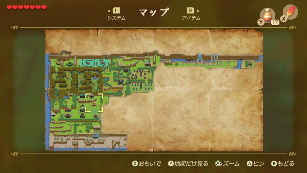 バクダンの入手場所（マップ）1