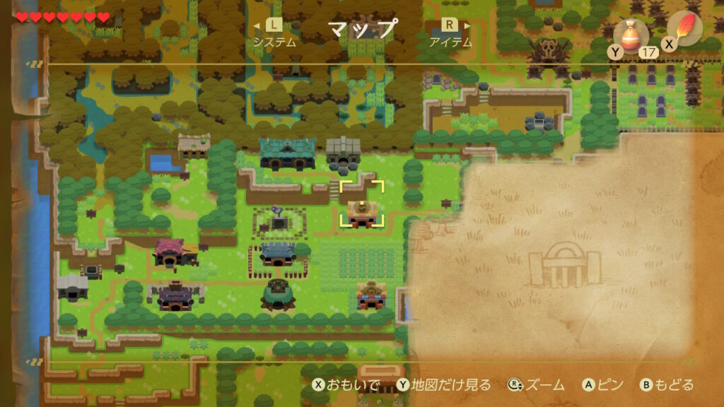 バクダンの入手場所（マップ）2