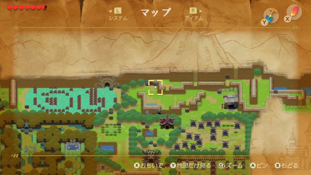 ヒミツの貝がら10の入手場所（マップ）2