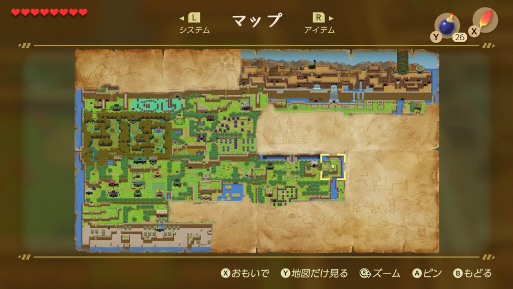 ヒミツの貝がら12の入手場所（マップ）1