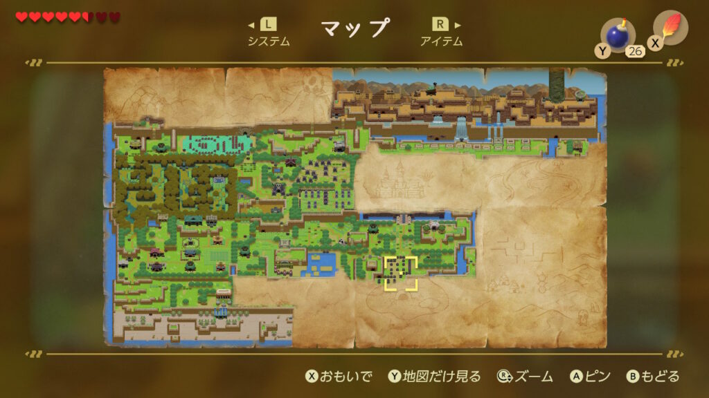 ヒミツの貝がら13の入手場所（マップ）1