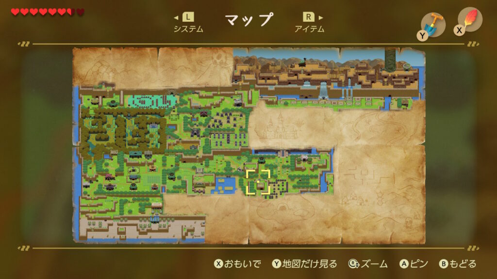 ヒミツの貝がら14の入手場所（マップ）1