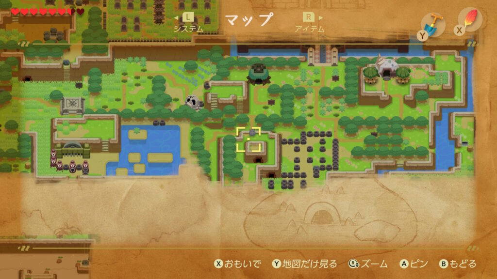 ヒミツの貝がら14の入手場所（マップ）2