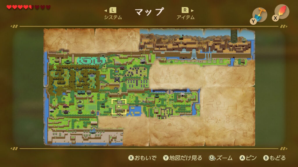 ヒミツの貝がら15の入手場所（マップ）1