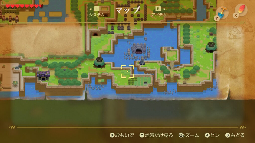 ヒミツの貝がら16の入手場所（マップ）2