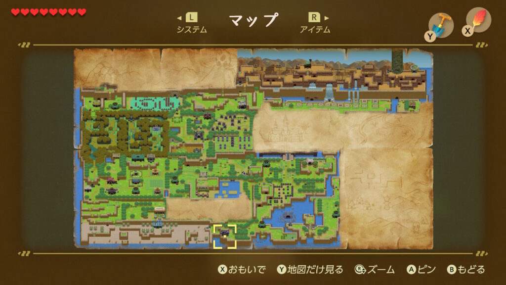 ヒミツの貝がら17の入手場所（マップ）1