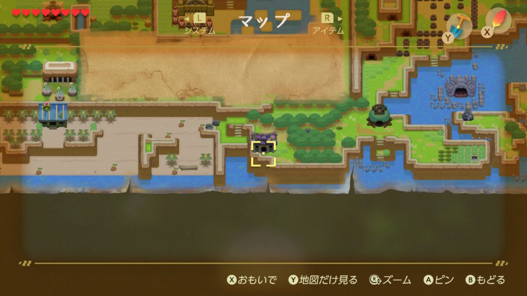 ヒミツの貝がら17の入手場所（マップ）2