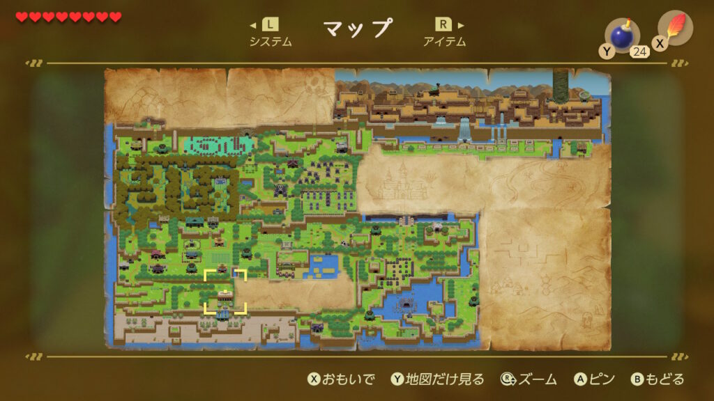 ヒミツの貝がら18の入手場所（マップ）1