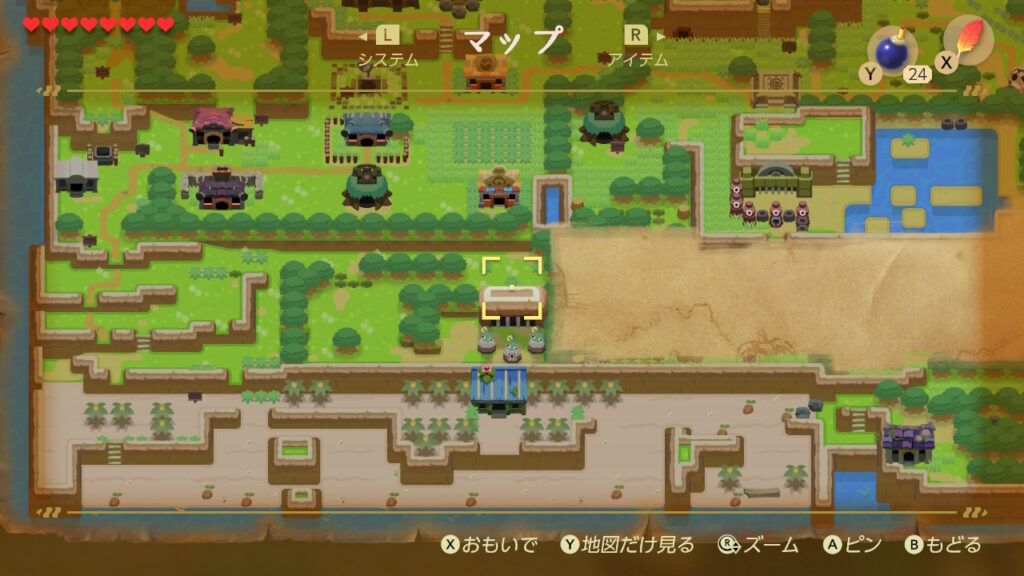 ヒミツの貝がら18の入手場所（マップ）2