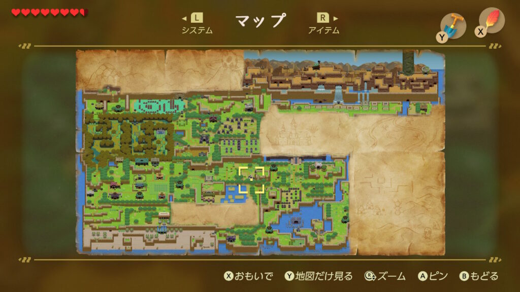 ヒミツの貝がら19の入手場所（マップ）1