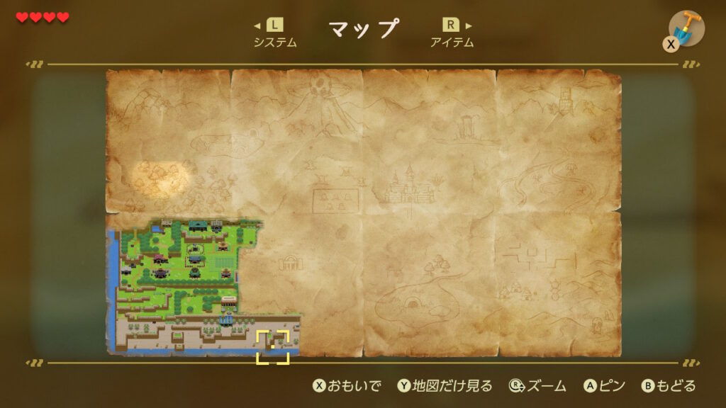 ヒミツの貝がら4の入手場所（マップ）