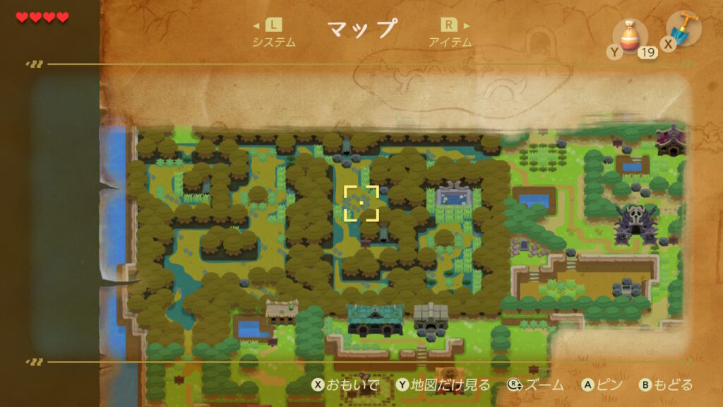 ヒミツの貝がら5の入手場所（マップ）2