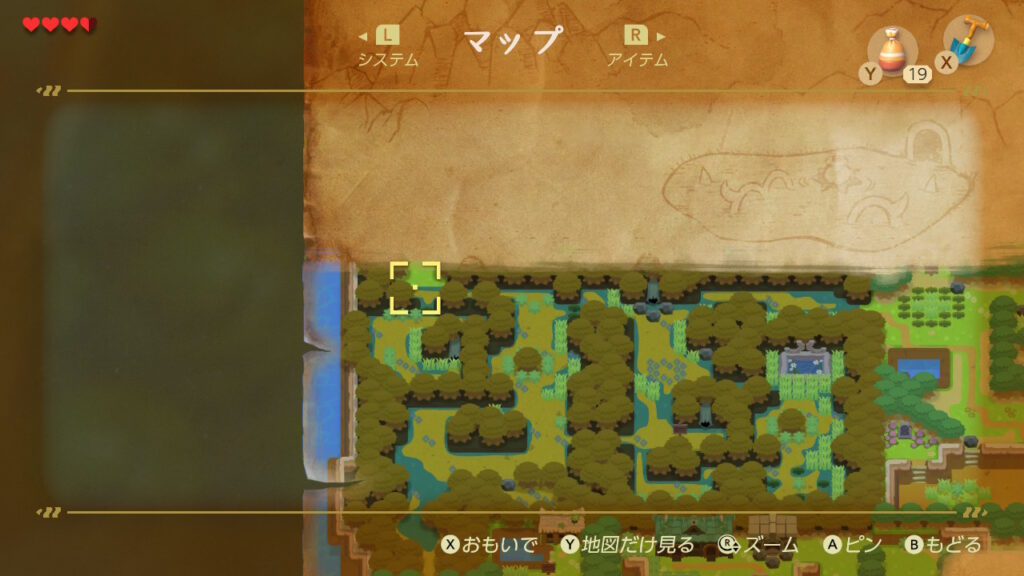 ヒミツの貝がら6の入手場所（マップ）2