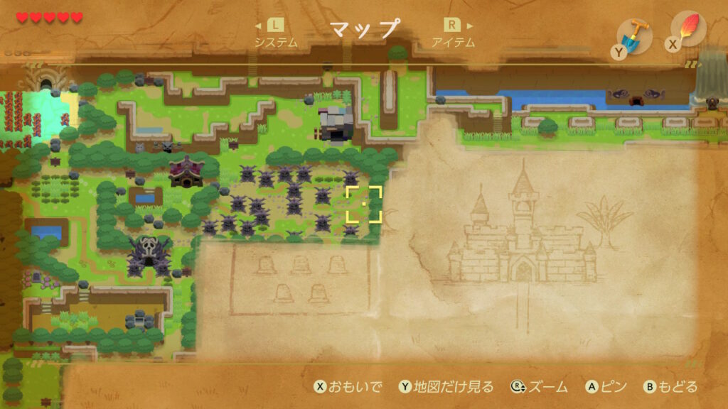 ヒミツの貝がら7の入手場所（マップ）2