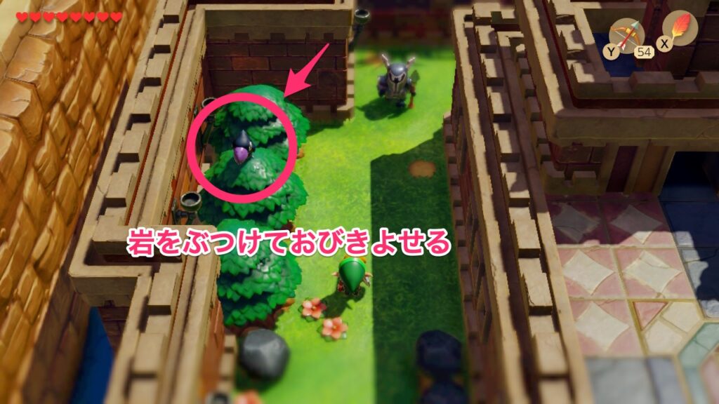 中庭（西）の黄金の葉っぱの入手場所1