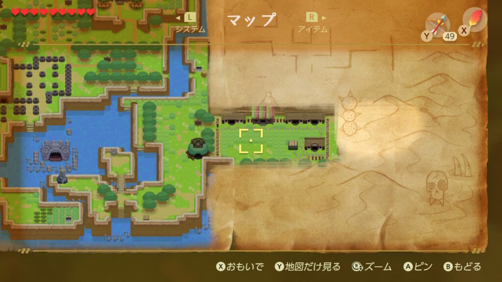 どうぶつ村の場所（マップ）2