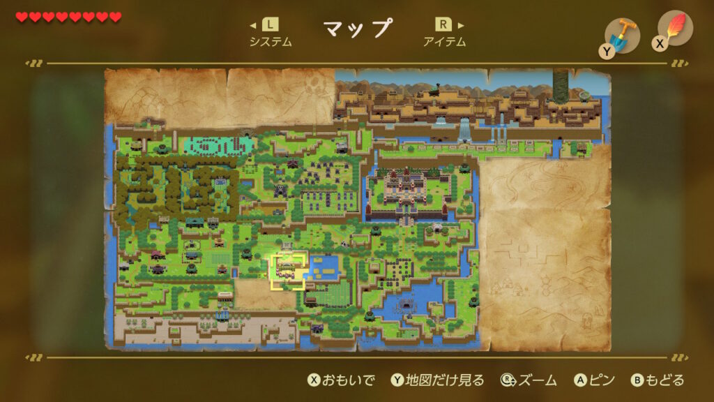 カギの穴ぐらの場所（マップ）1