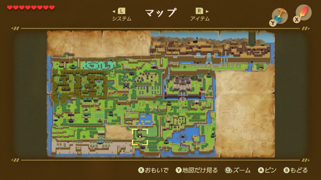 ヒミツの貝がら21の入手場所（マップ）1