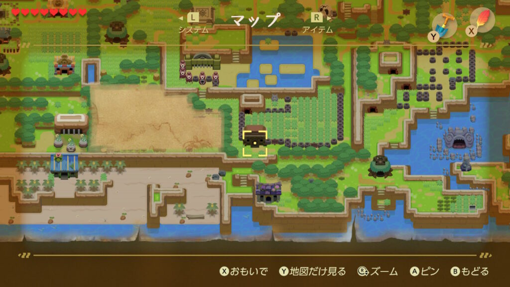 ヒミツの貝がら21の入手場所（マップ）2