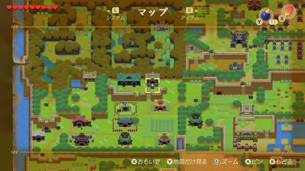 夢のほこらの場所（マップ）2